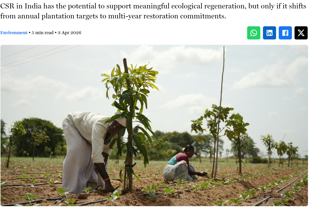 Living Forests: Beyond One-Time Plantation Drives in India